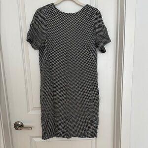 H&M Black and White Sheath Mini Dress